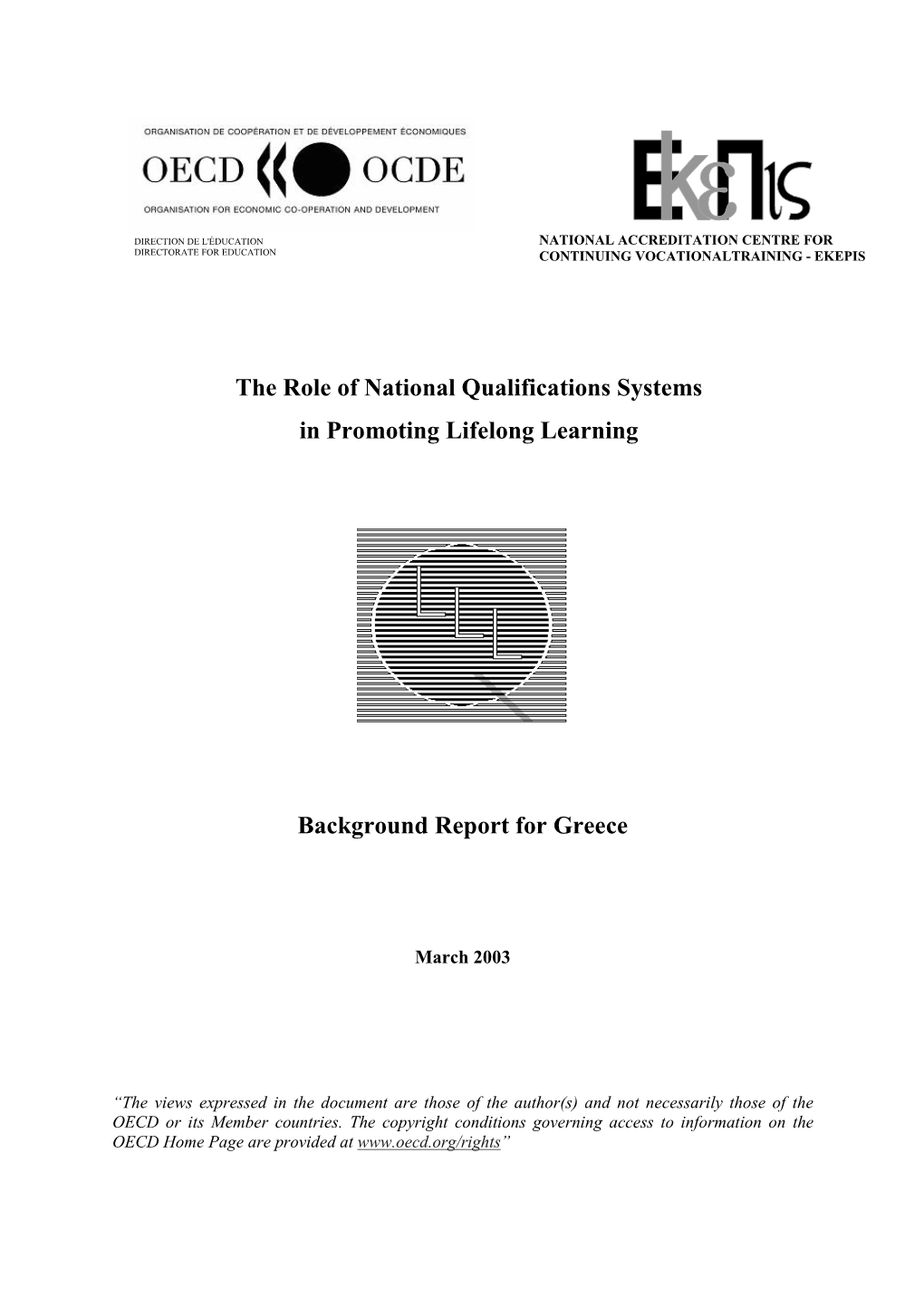 The Role of National Qualifications Systems in Promoting Lifelong Learning