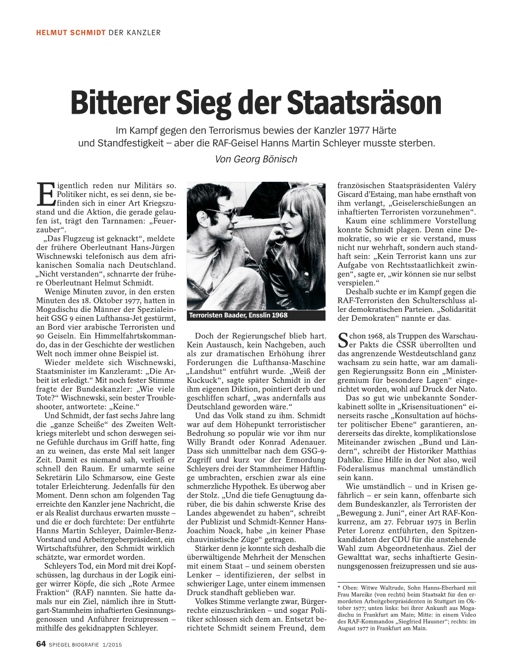 Bitterer Sieg Der Staatsräson