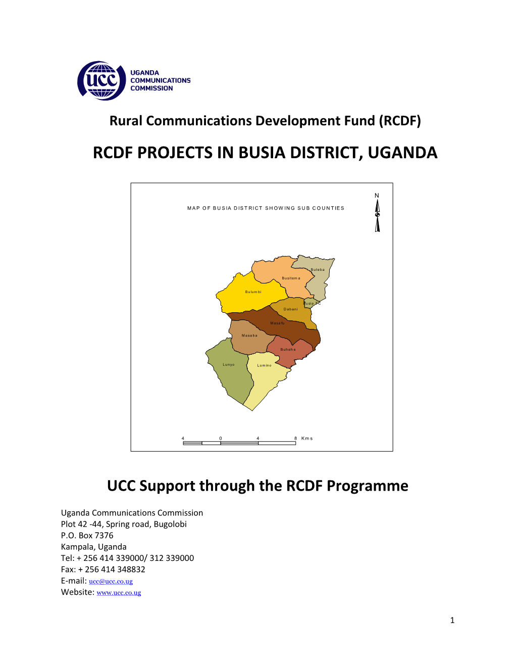 Rcdf Projects in Busia District, Uganda