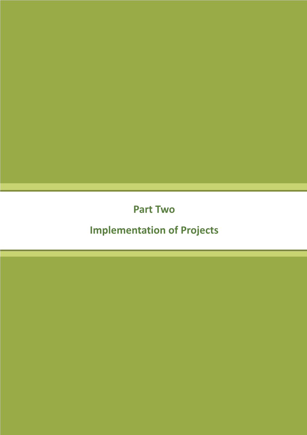 Part 2 Implementation of Projects