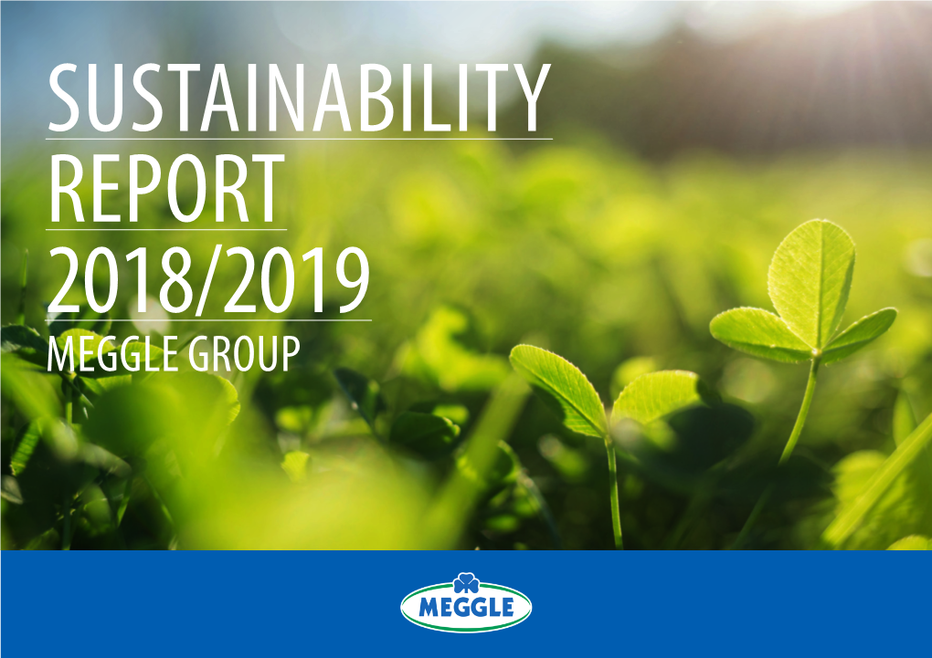 Sustainability Report 2018/2019 Meggle Group About This Report
