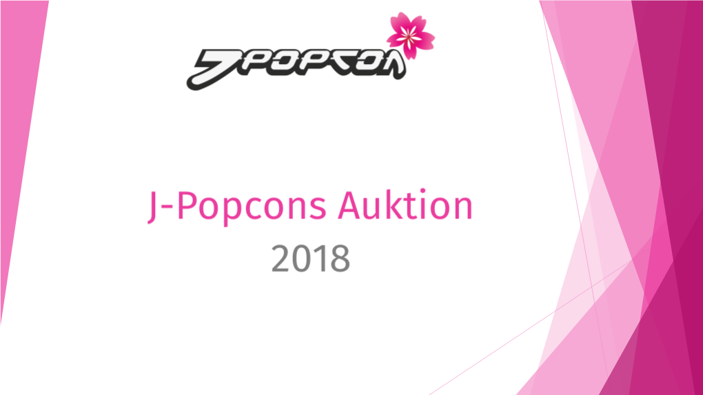 J-Popcons Auktion