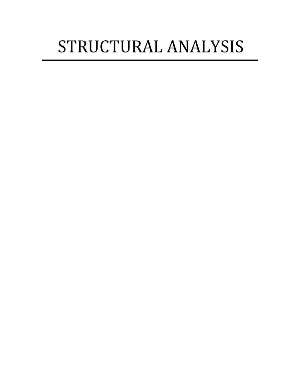 Structural Analysis