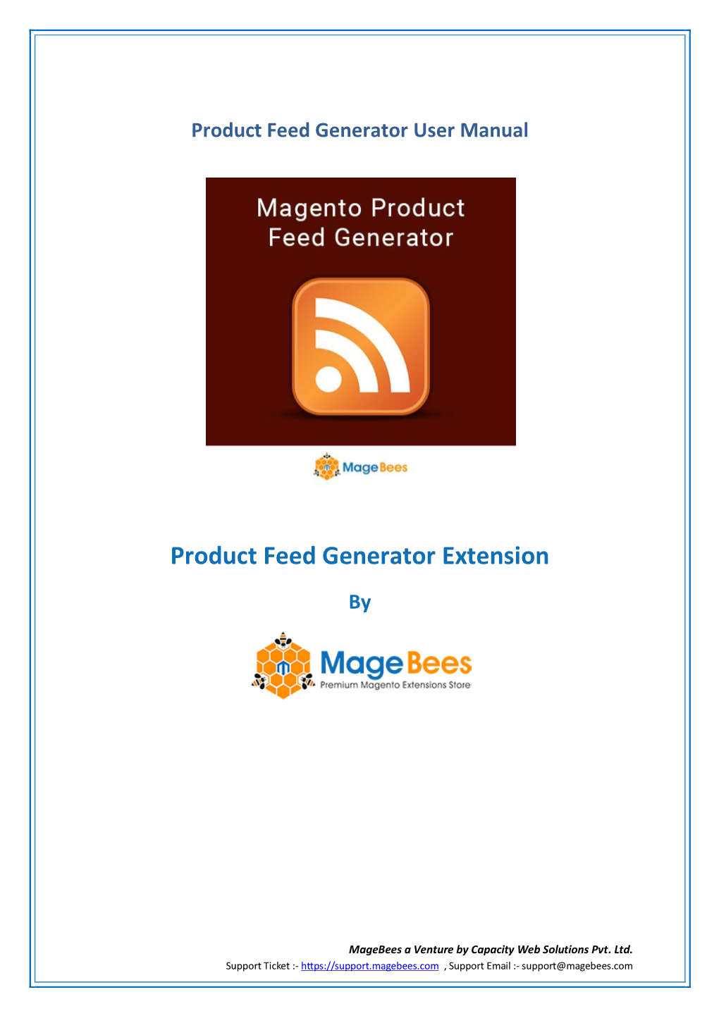 Product Feed Generator Extension by Magebees