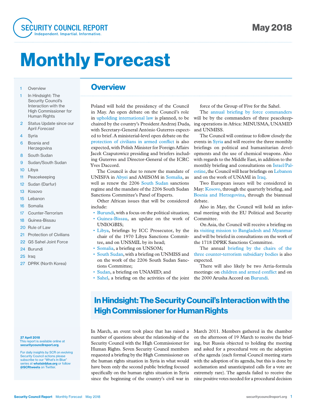 May 2018 Forecast.Indd