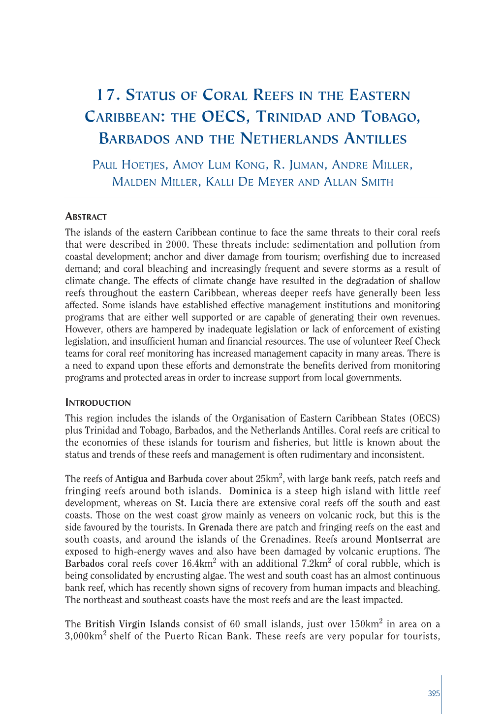 Status of Coral Reefs 2002