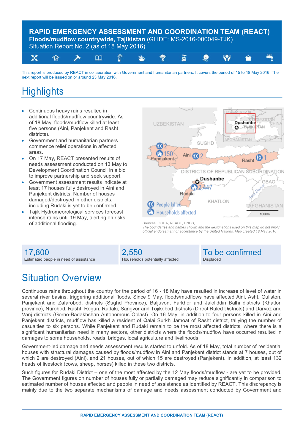 Highlights Situation Overview