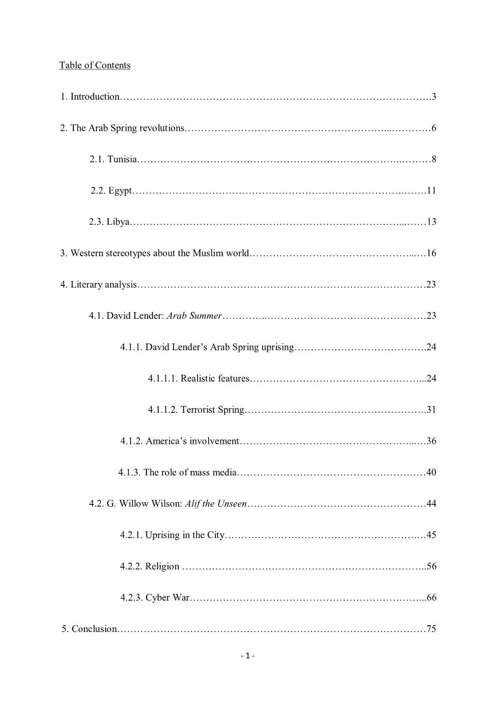 Table of Contents 1. Introduction
