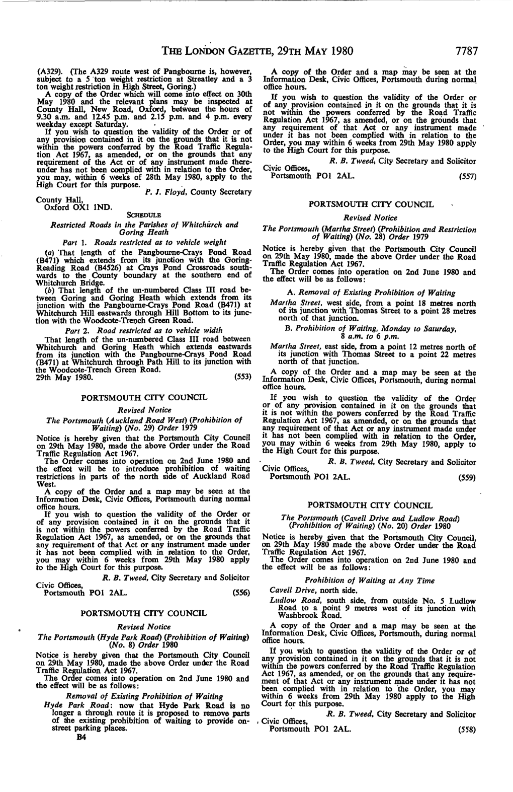 The London Gazette, Issue 48197, Page 7787