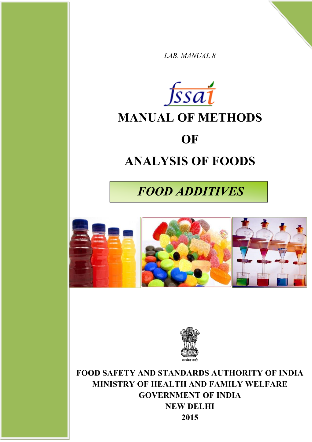 Manual of Methods of Analysis of Foods