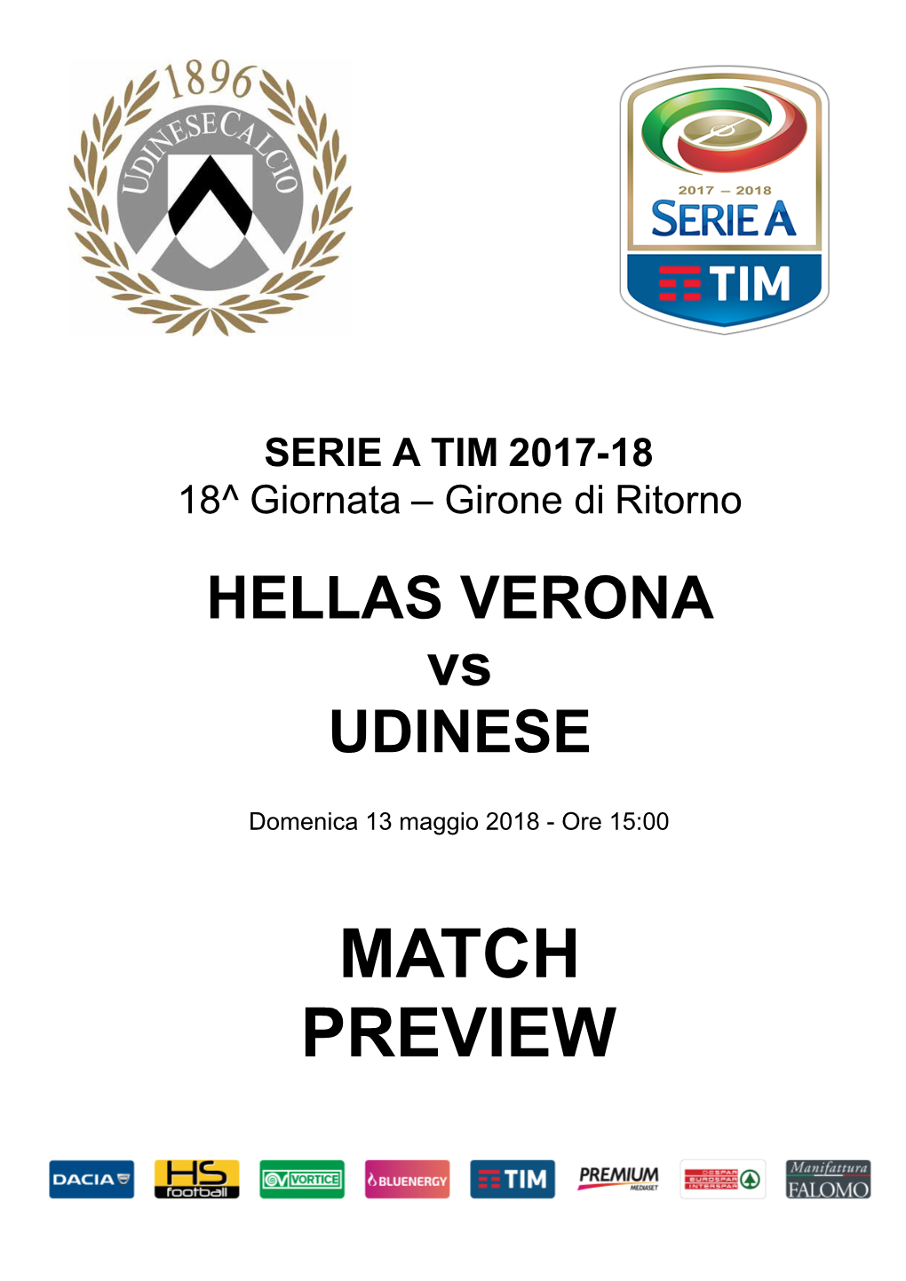 HELLAS VERONA Vs UDINESE