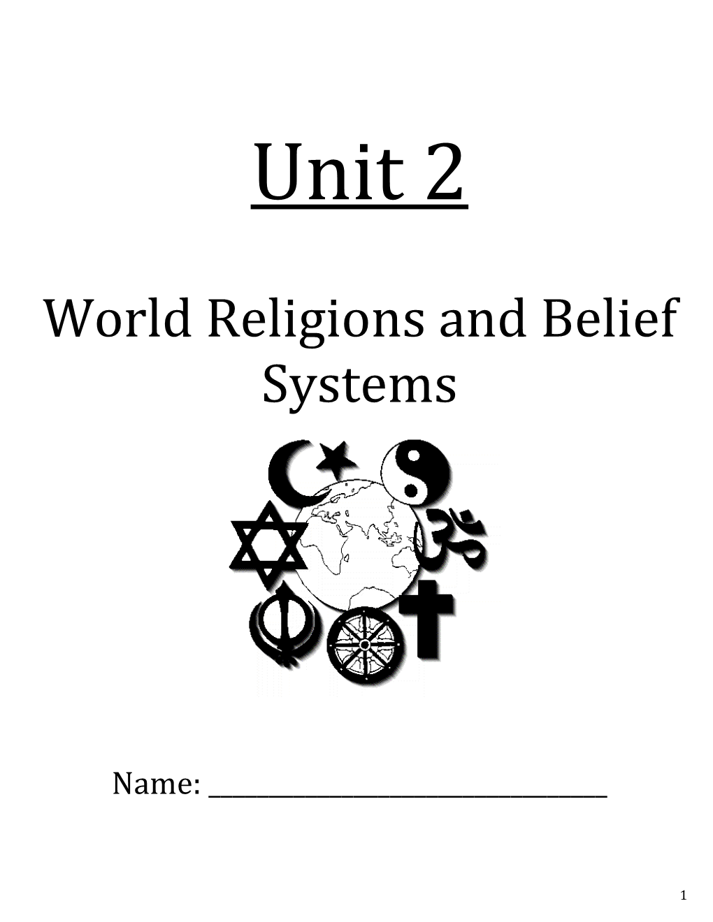 World Religions and Belief Systems