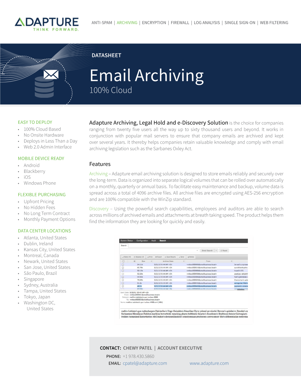 Email Archiving 100% Cloud