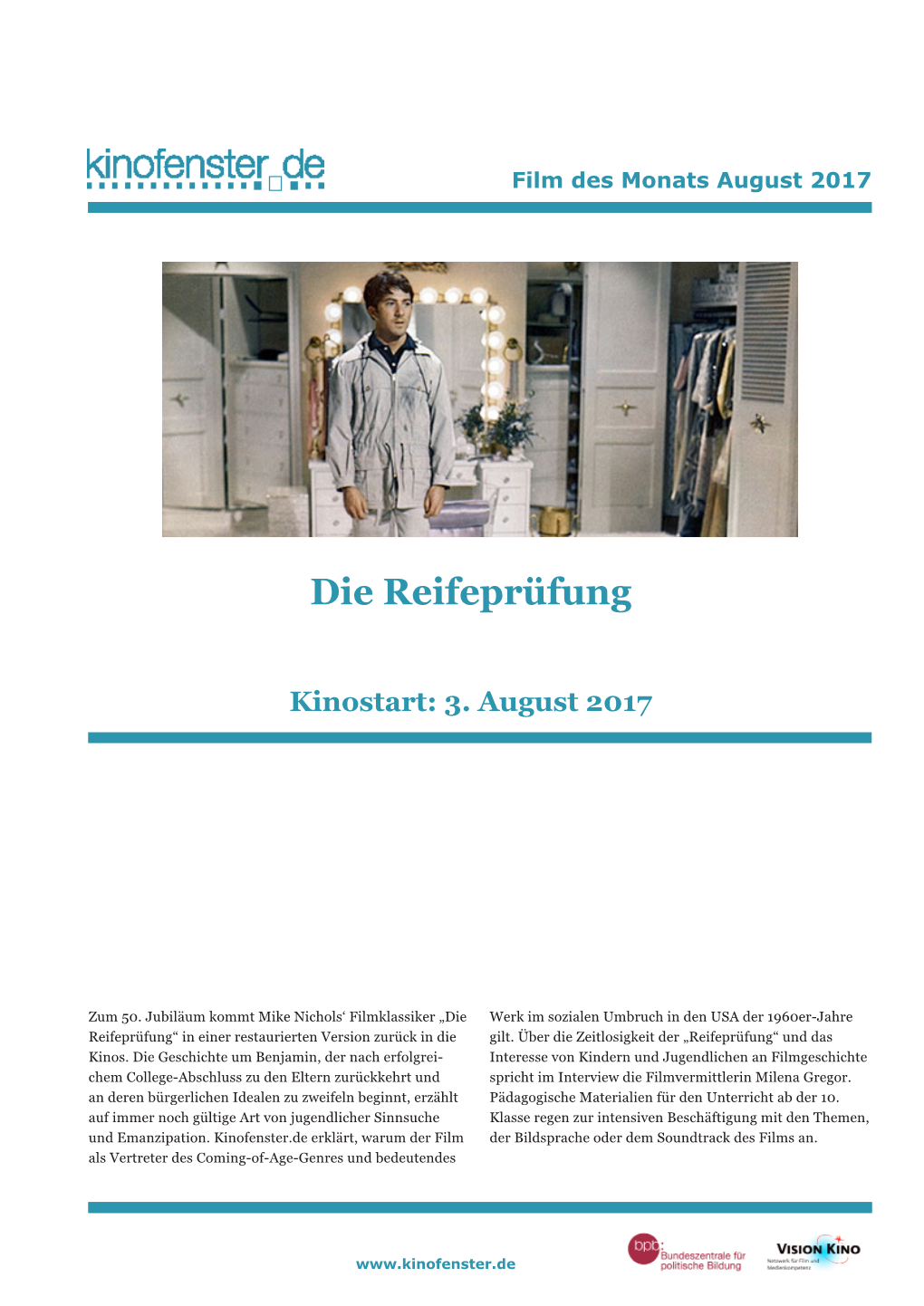 Die Reifeprüfung