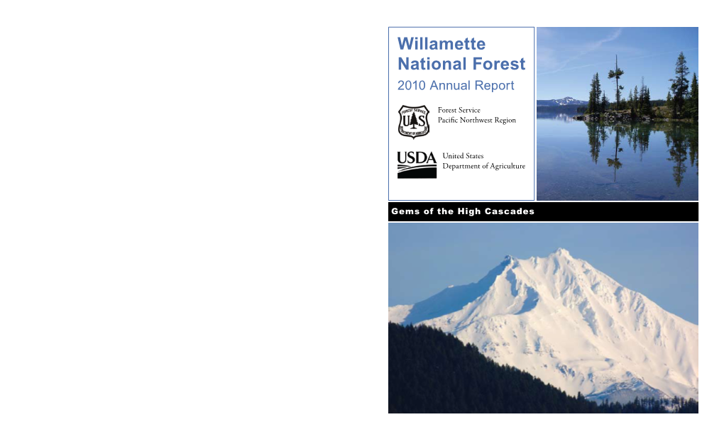 Willamette National Forest 2010 Annual Report