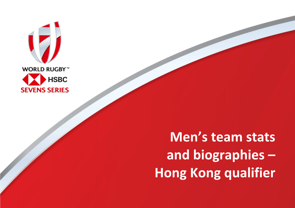 Men's Team Stats and Biographies – Hong Kong Qualifier