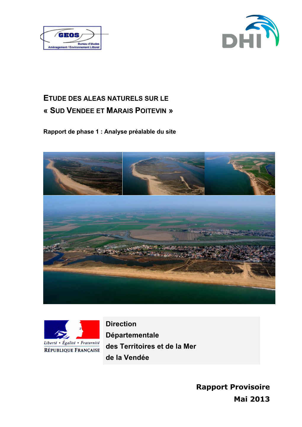 Etude Des Aleas Naturels Sur Le « Sud Vendee Et Marais Poitevin »