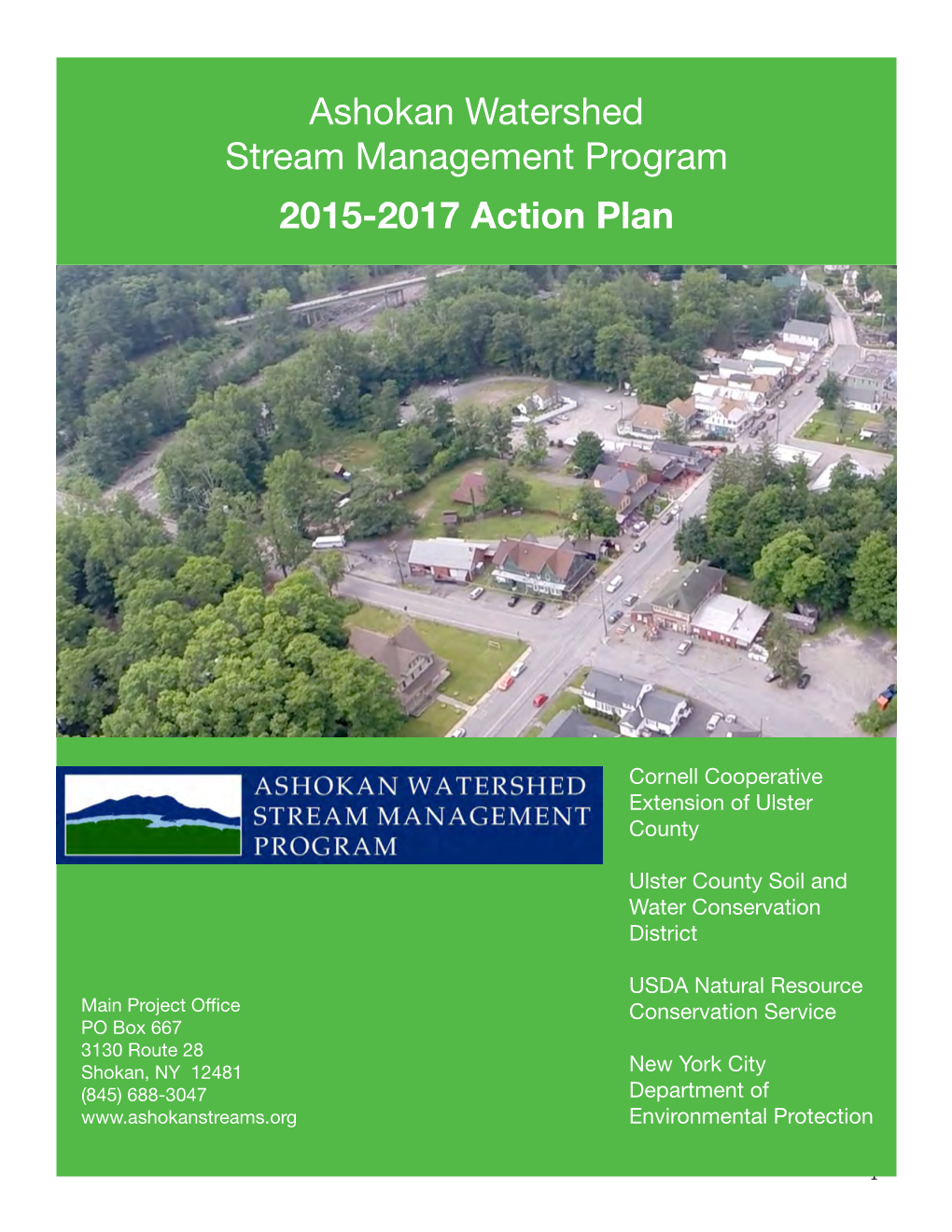 Ashokan Watershed Stream Management Program 2015-2017 Action Plan