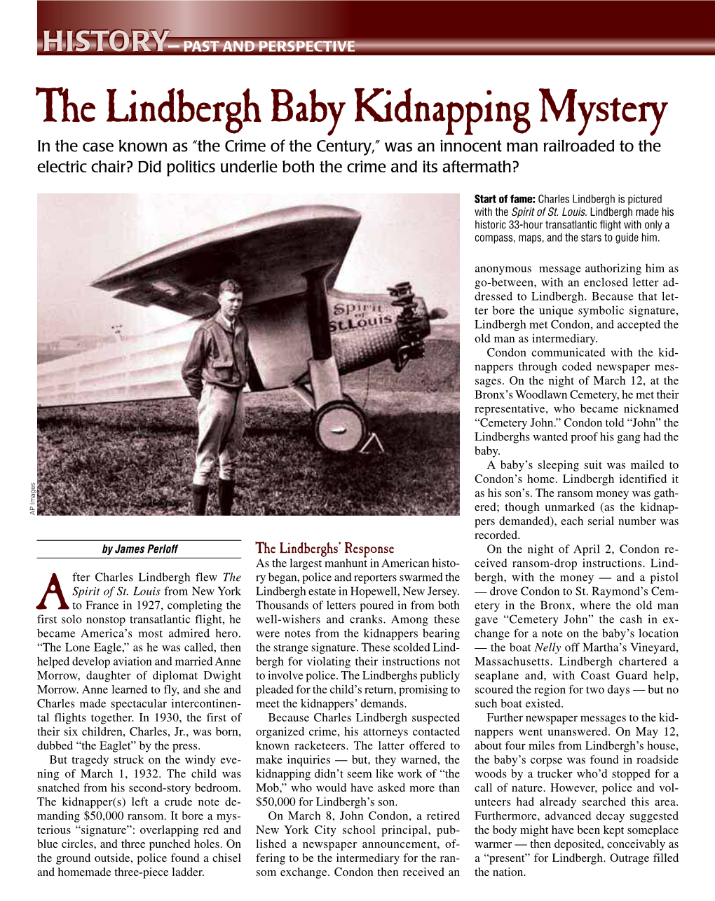 The Lindbergh Baby Kidnapping Mystery