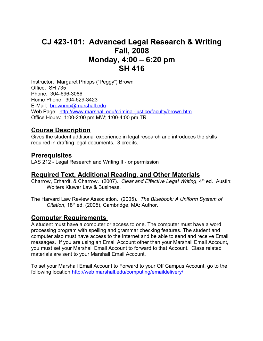 CD 601 - Introduction to Graduate Studies s2