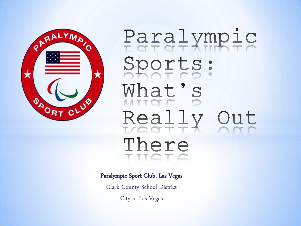 Paralympic Sport Club Las Vegas