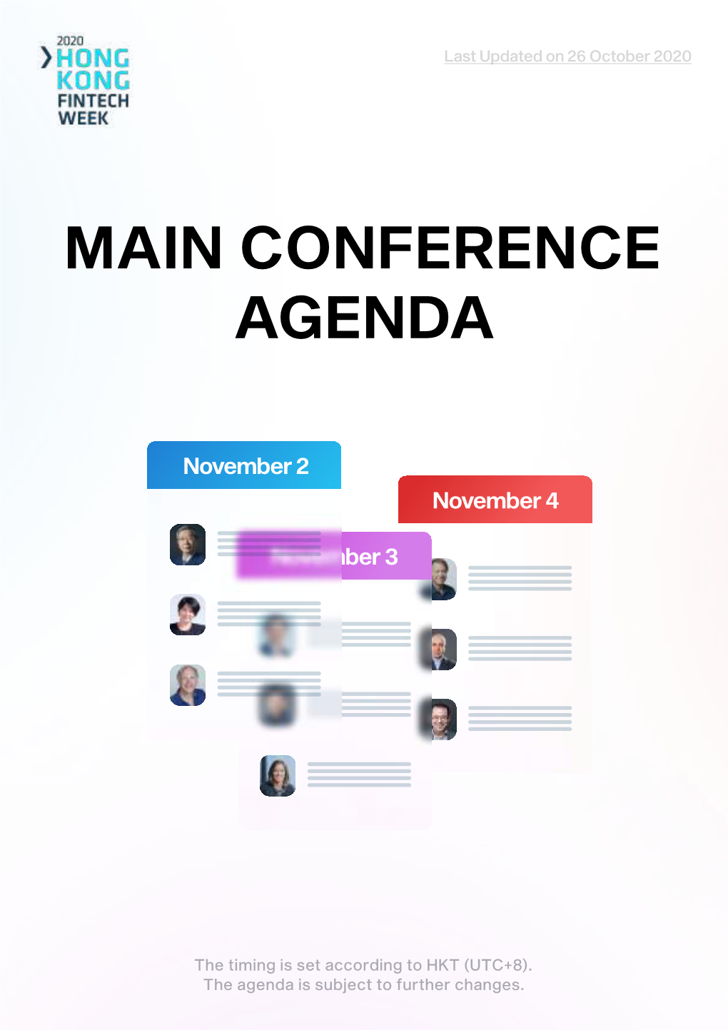Main Conference Agenda
