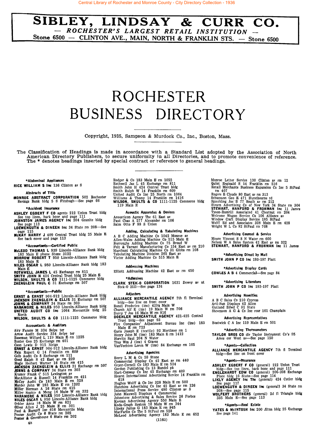 Rochester Business Directory