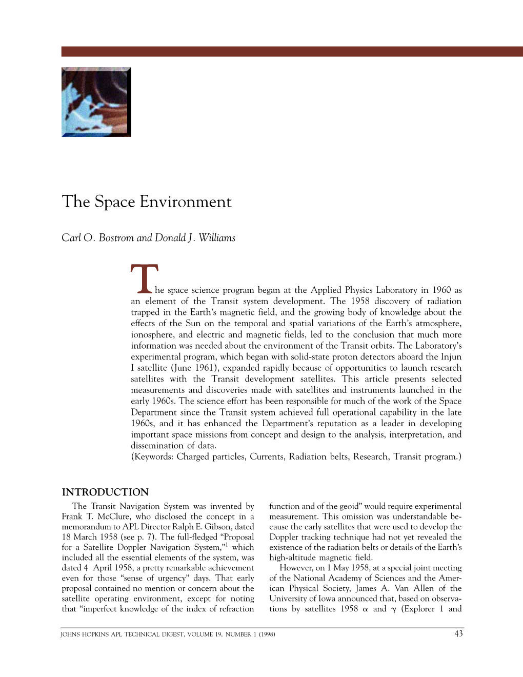 The Space Environment