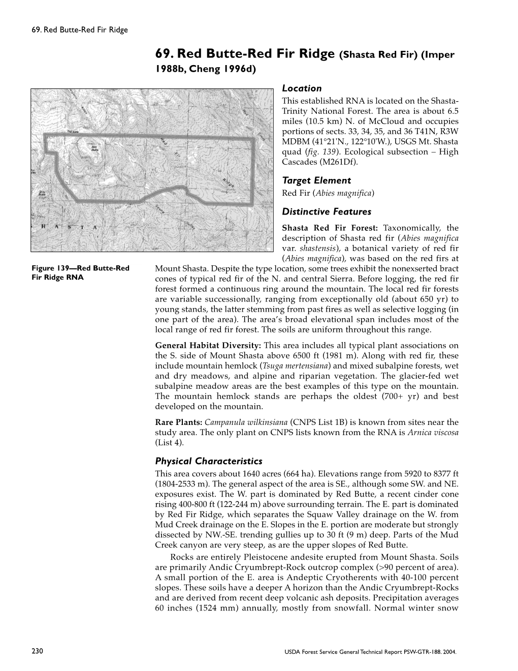 Mt. Shasta Mudflow) (Keeler-Wolf Mudflow RNA 1984B) Location