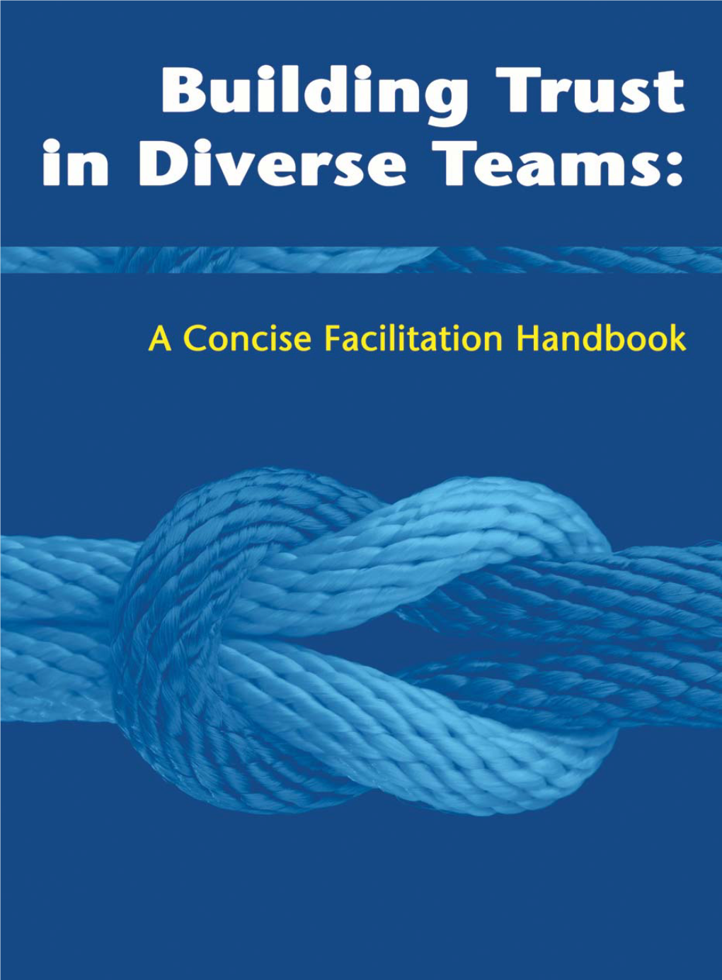Building Trust in Diverse Teams a Concise Facilitation Handbook 2 Acknowledgements