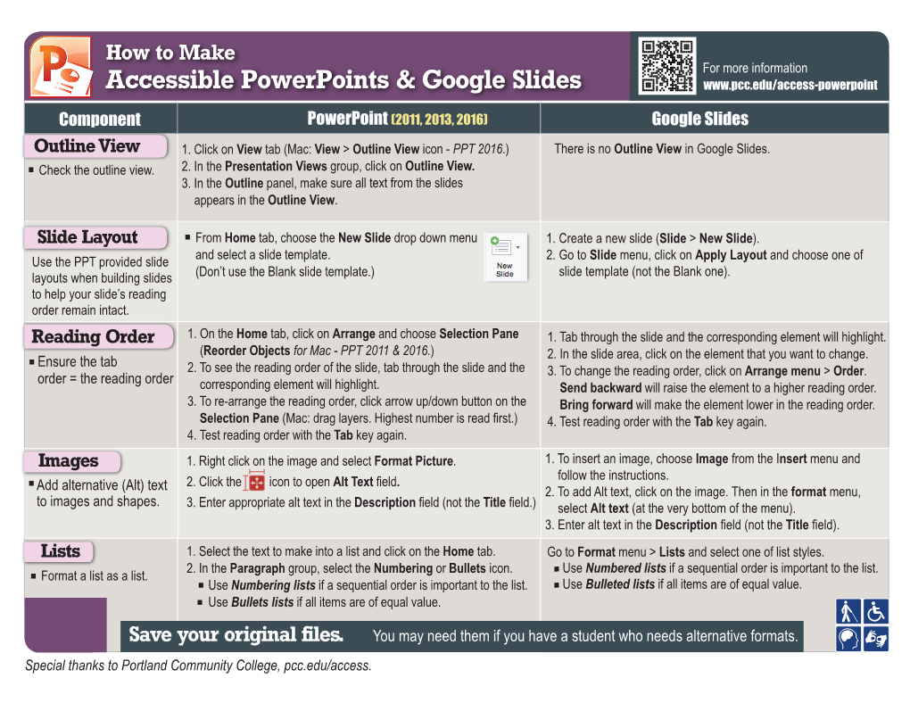 Accessible Powerpoints & Google Slides