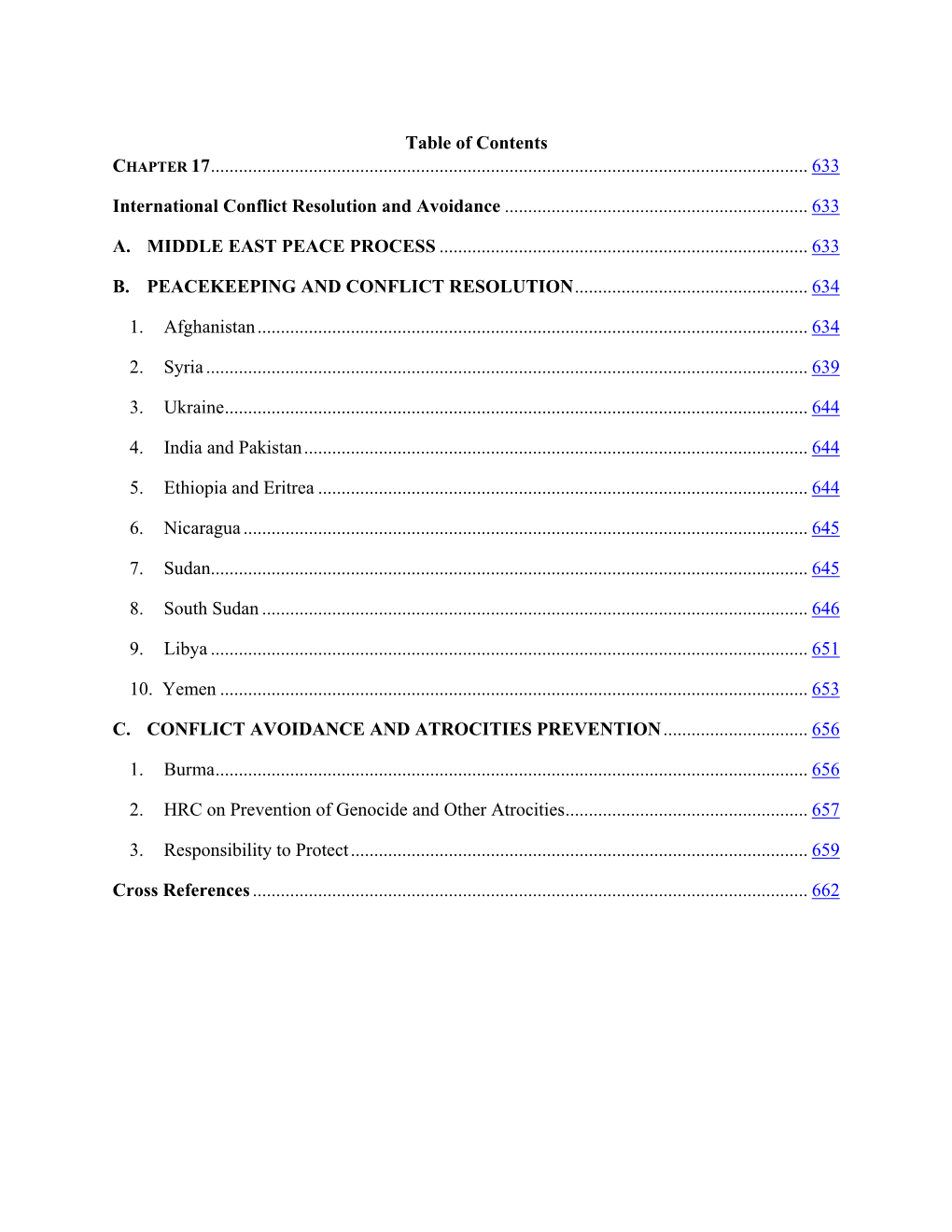 CHAPTER 17 International Conflict Resolution and Avoidance