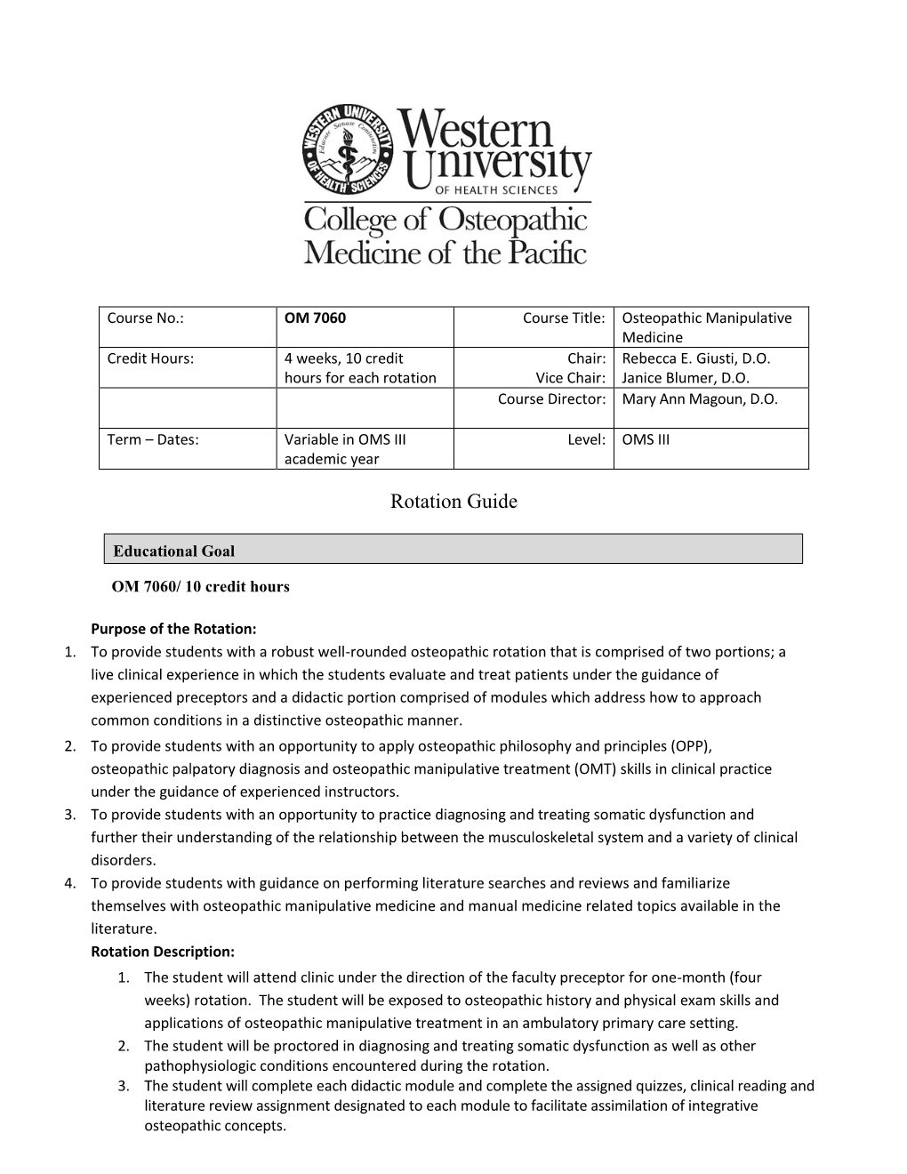 NMM/OMM Case Study”