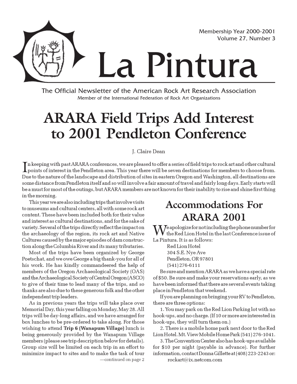 ARARA Field Trips Add Interest to 2001 Pendleton Conference