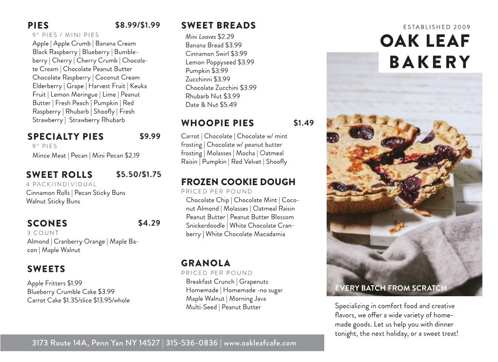 Bakery Brochure