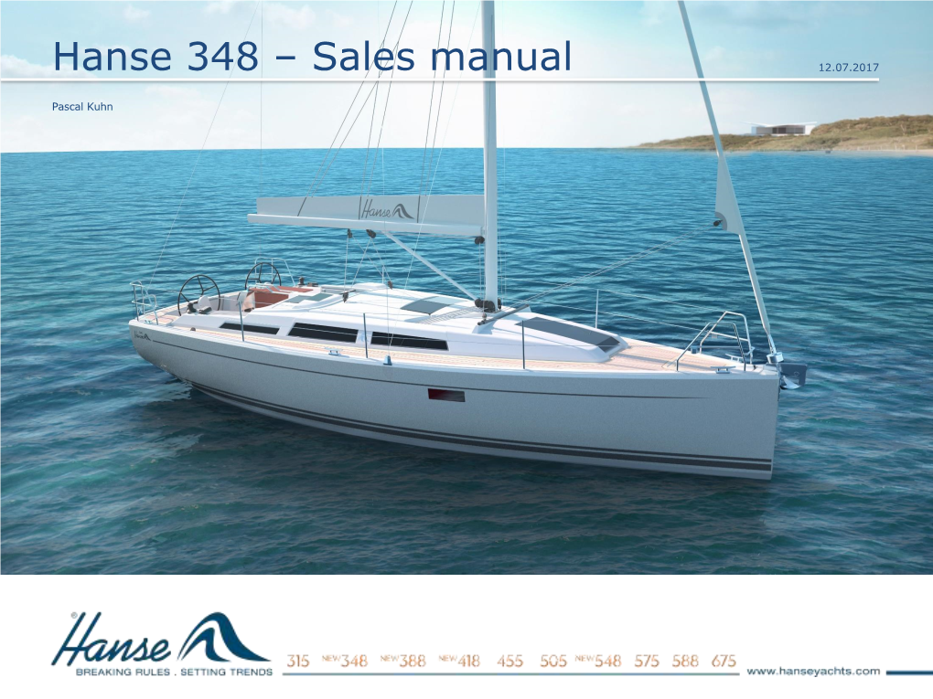 Hanse 348 Press Manual