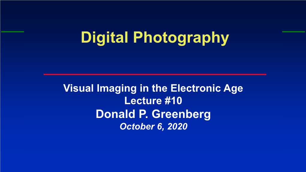 Digital Photography