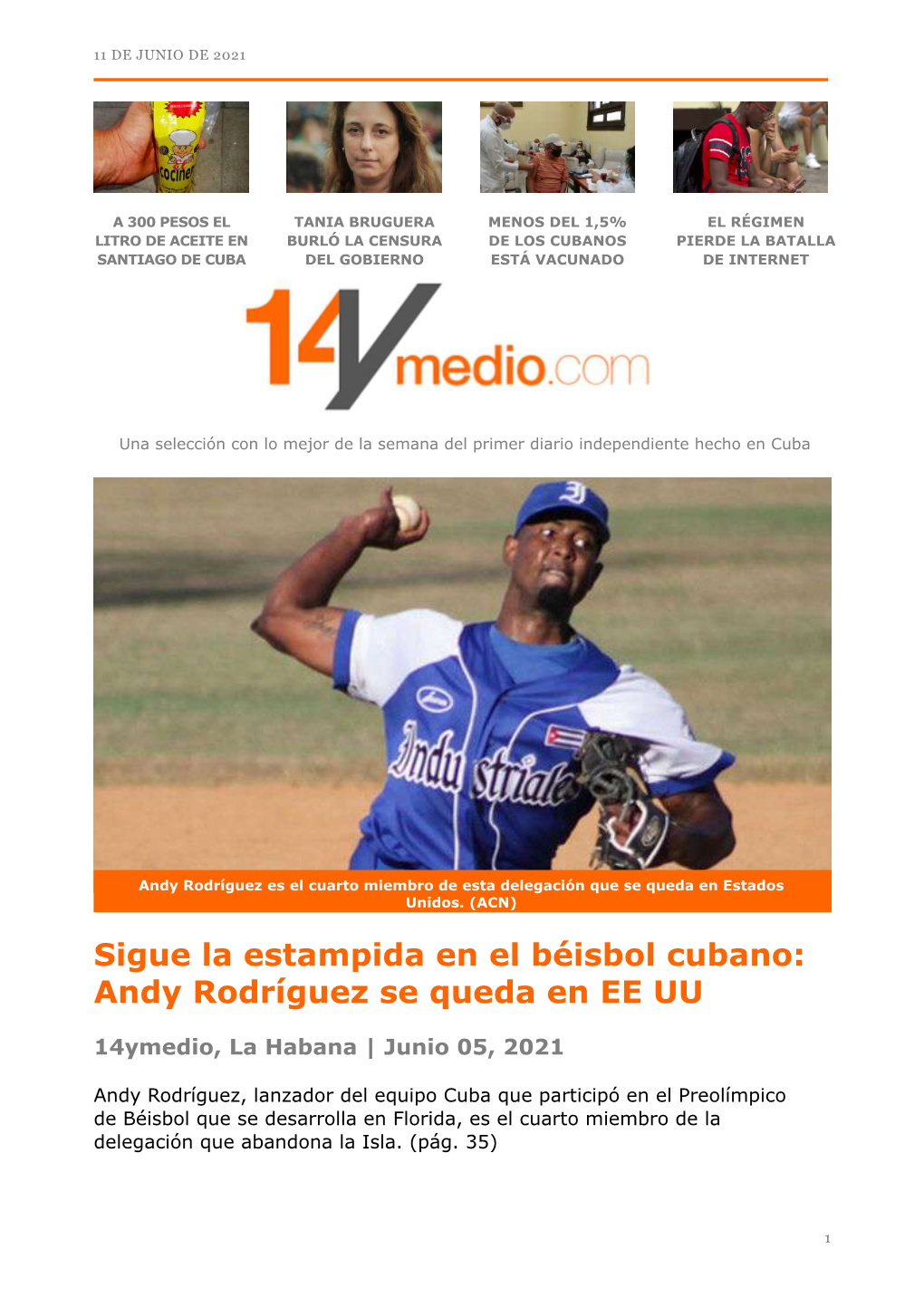 Sigue La Estampida En El Béisbol Cubano: Andy Rodríguez Se Queda En EE UU