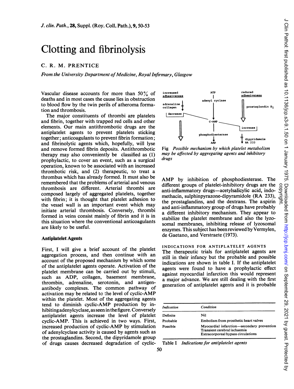 Clotting and Fibrinolysis