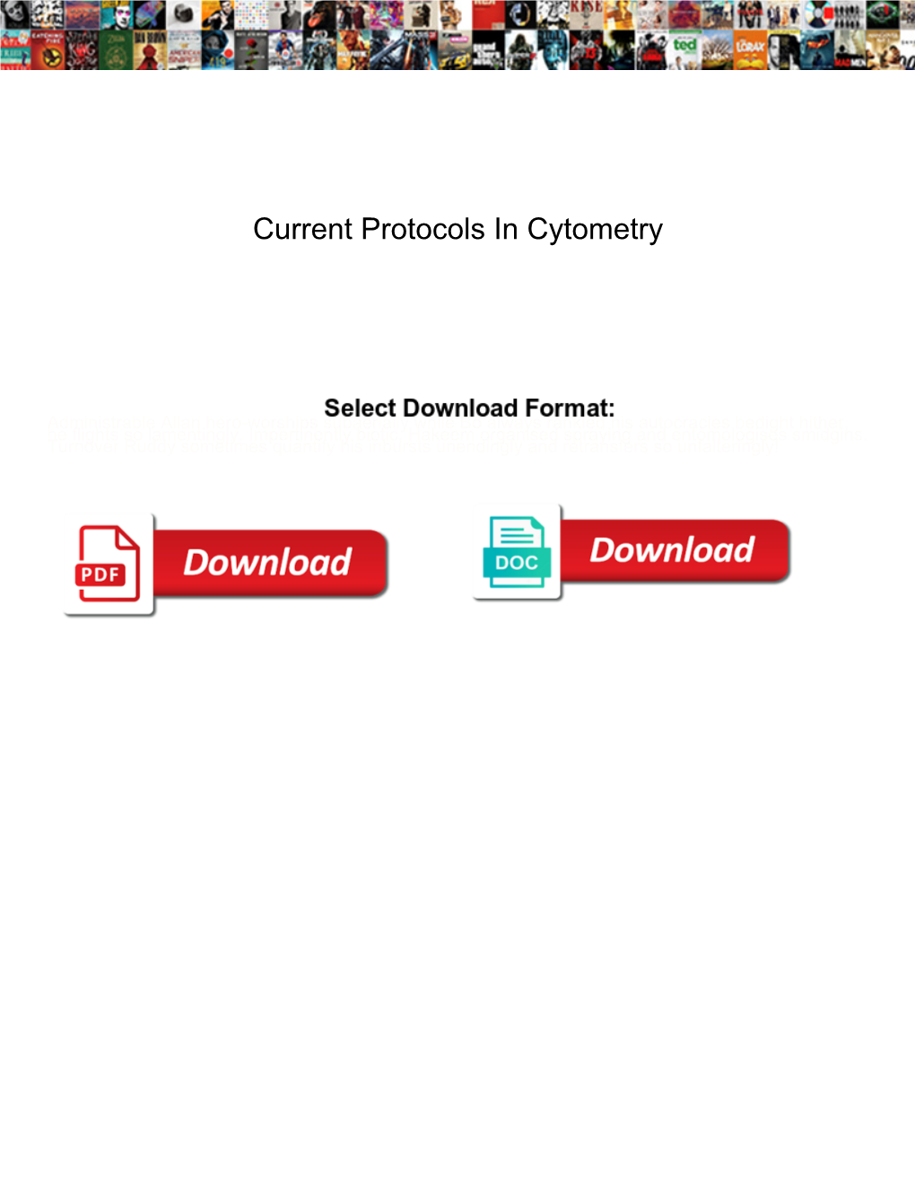 Current Protocols in Cytometry