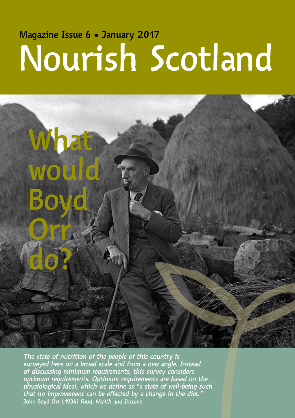 What Would Boyd Orr Do?