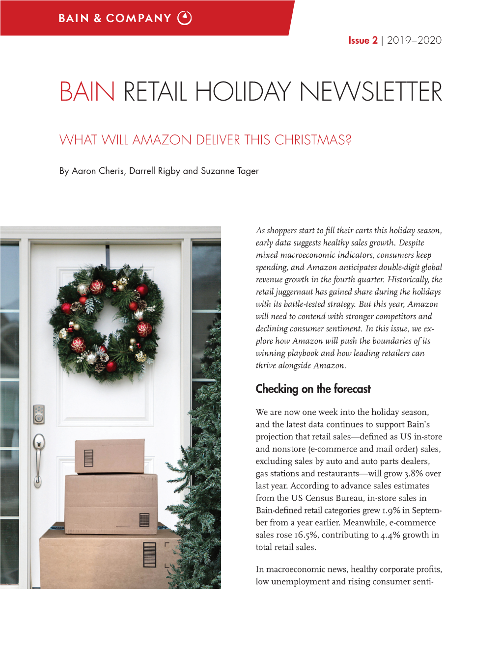 Bain Retail Holiday Newsletter