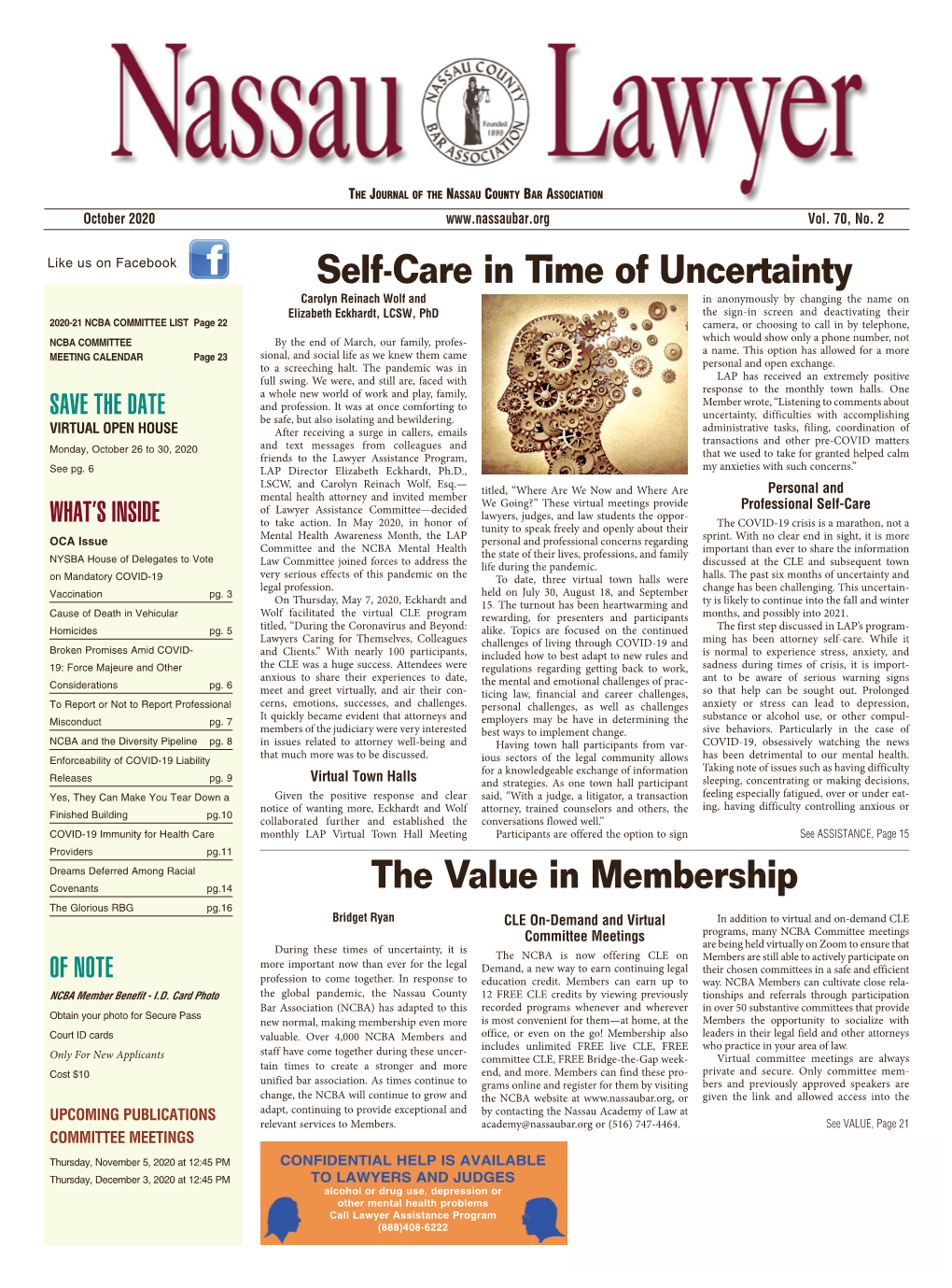 Self-Care in Time of Uncertainty the Value in Membership