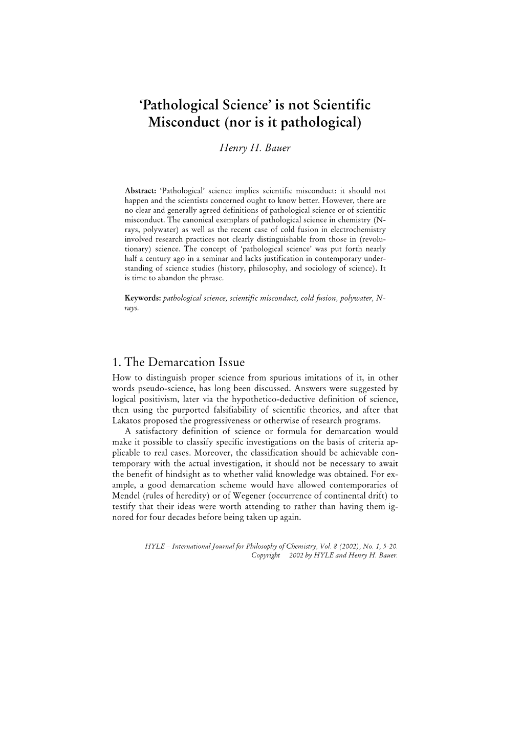 Pathological Science’ Is Not Scientific Misconduct (Nor Is It Pathological)