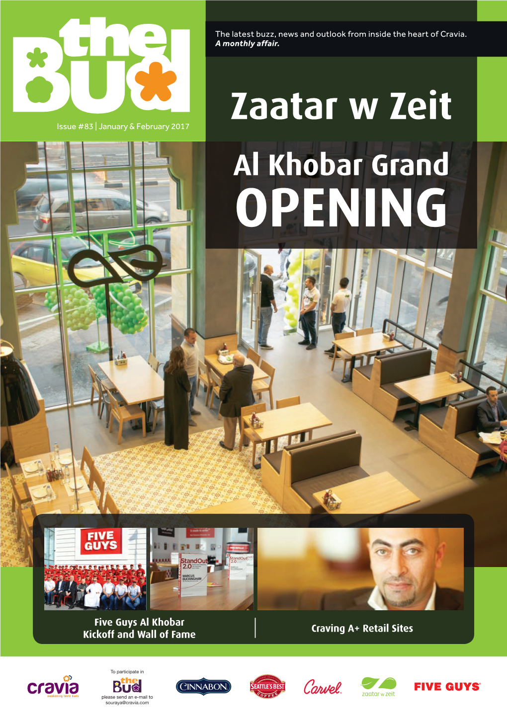 Zaatar W Zeit Issue #83 | January & February 2017 Al Khobar Grand OPENING