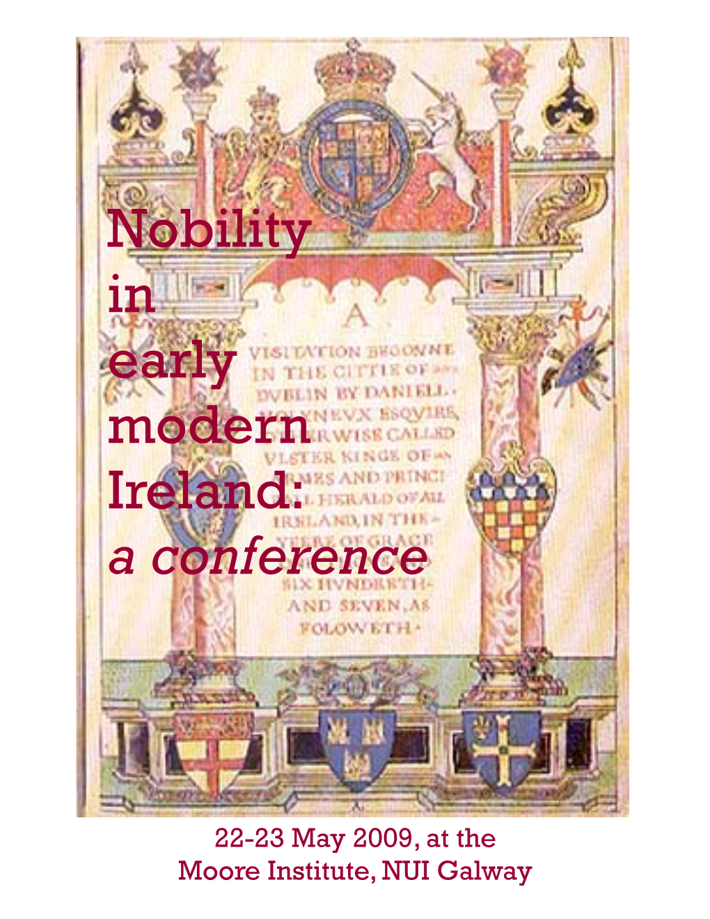 Nobility in Early Modern Ireland: a Conference