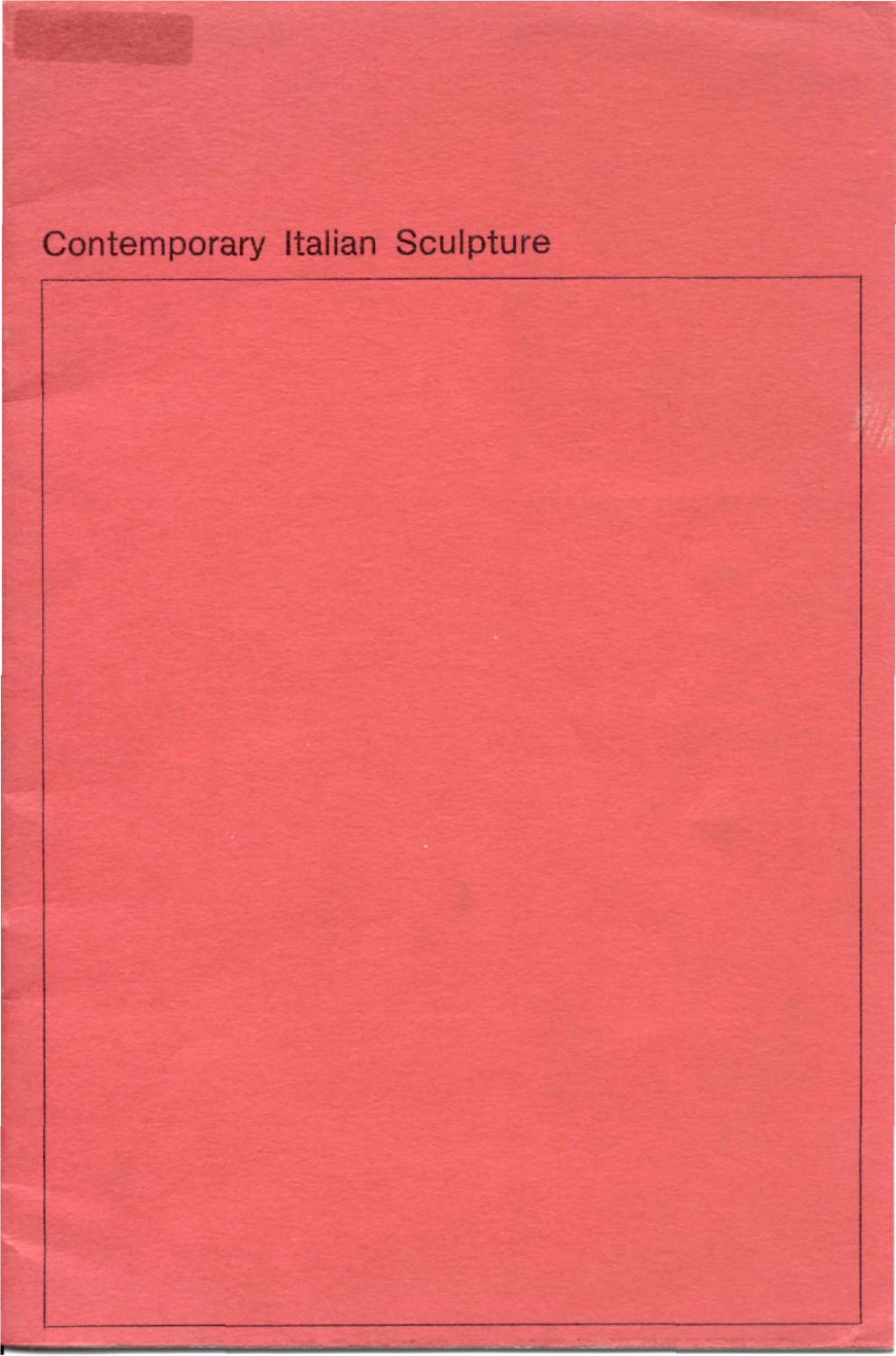 Contemporary Italian Sculpture
