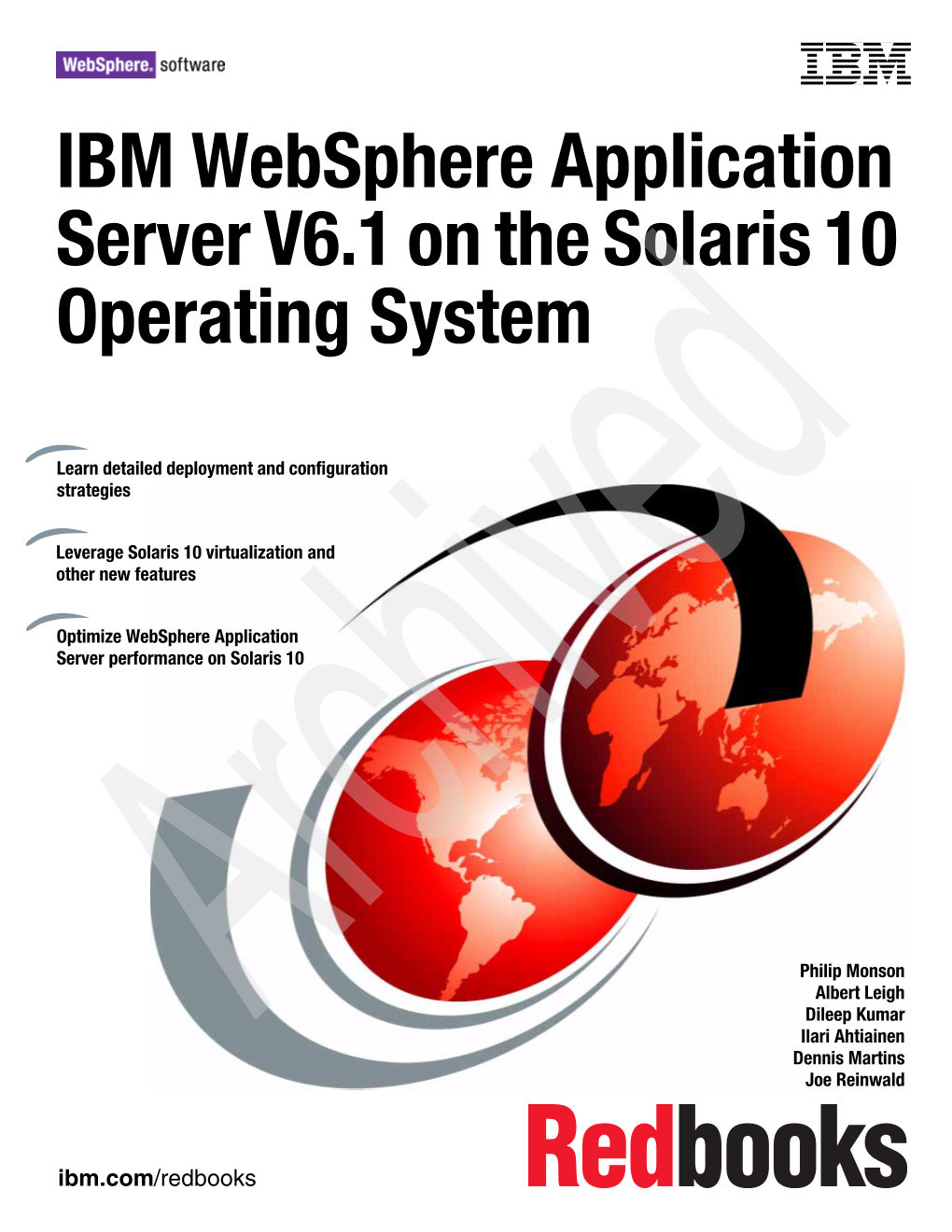 IBM Websphere Application Server V6.1 on the Sun Solaris 10