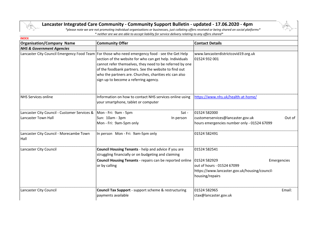 Lancaster Integrated Care Community