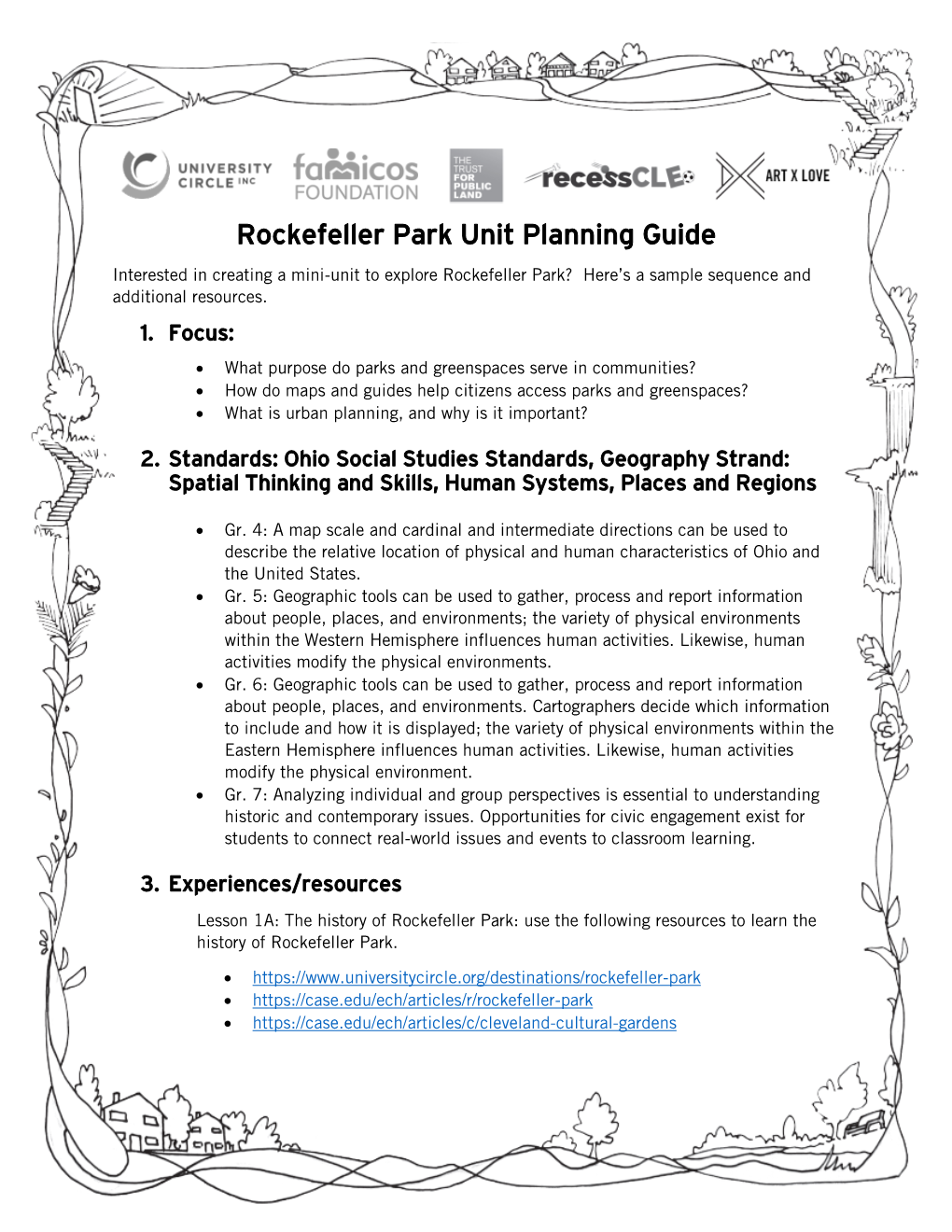 Rockefeller Park Unit Planning Guide